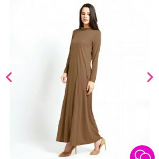 Gamis Coklat Jilbab Saudia