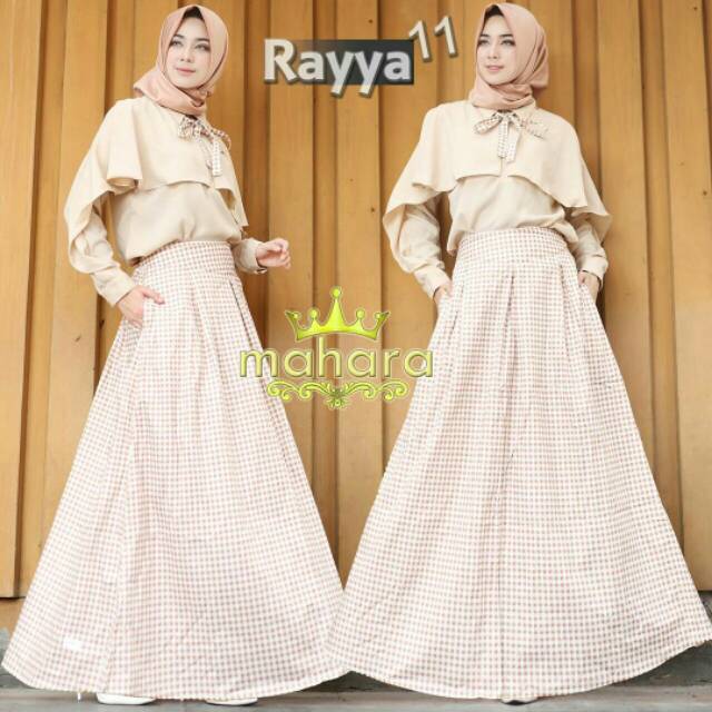 RAYYA VOL 11 BY MAHARA SET ATASAN DAN ROK (ORIGINAL