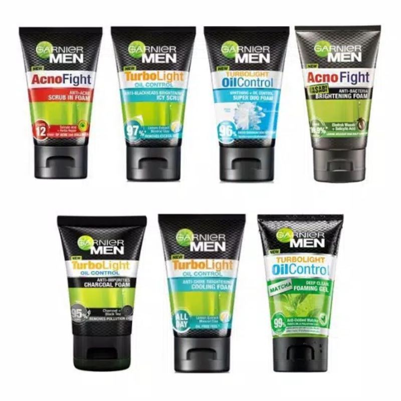 Jual GARNIER MEN FACE WASH 100 ML SABUN CUCI MUKA PRIA ACNO FIGHT / OIL