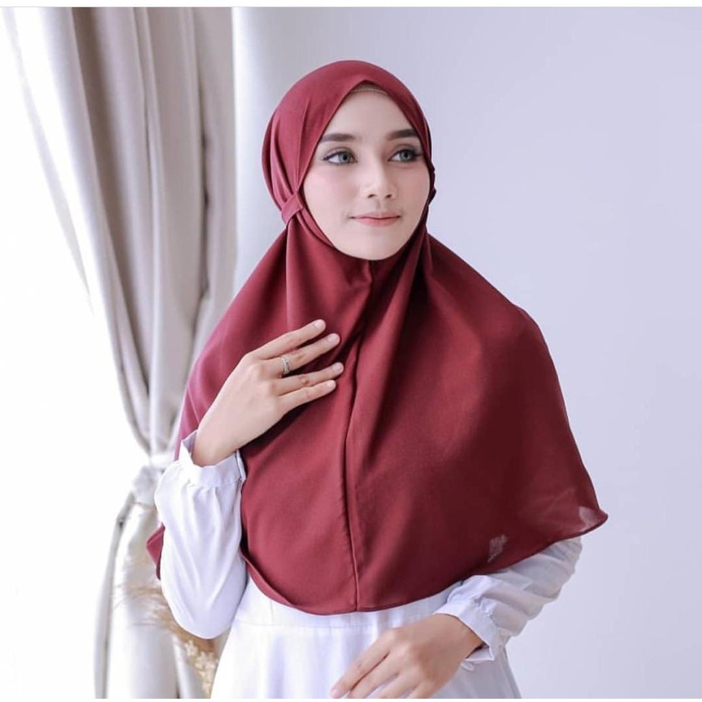(1KG MUAT 13PCS) AISYAH BERGO NON PET HIJAB JILBAB KHIMAR INSTANT BERGO