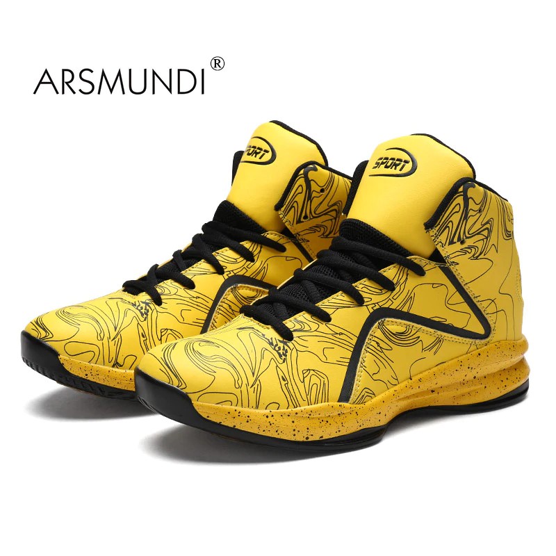 Jual Sepatu basket lakilaki ARSMUNDI Men Basketball Shoes New High Top Basketball Shoes Men