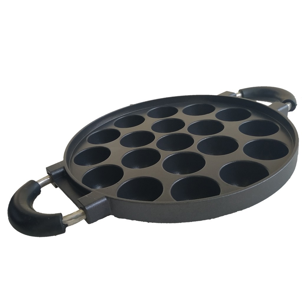 HAPPY CALL Cetakan Takoyaki 19 Lubang Cekung Loyang Teflon