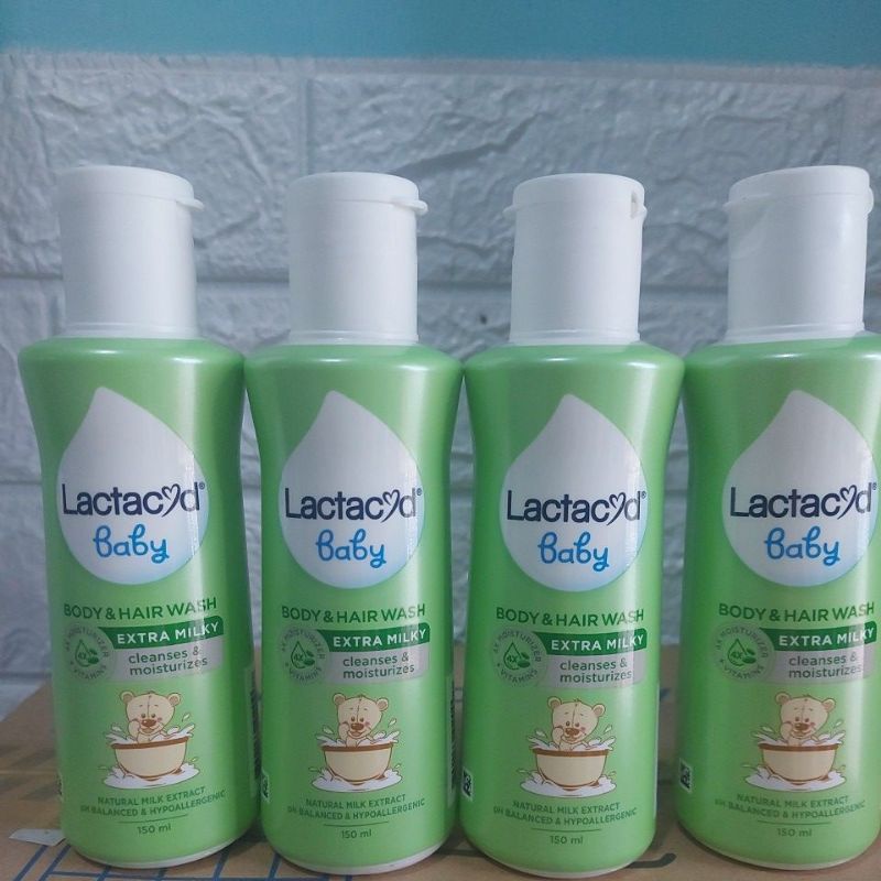 Jual Lactacyd baby body & hair wash Extra Milky 150ml Shopee Indonesia