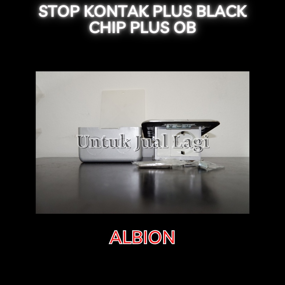 Jual Stop Kontak Lantai universal Albion plus Blank chip colokan