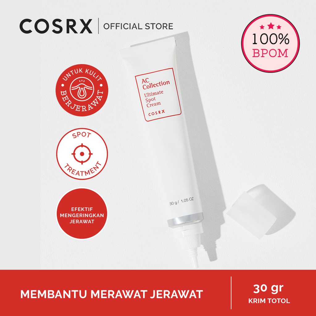 COSRX AC Collection Ultimate Spot Cream Obat Jerawat 30 Gr (Untuk