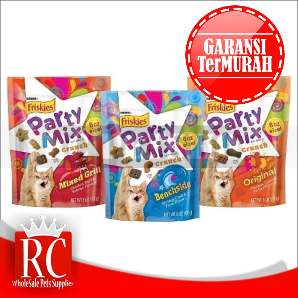 Jual Snack Cemilan Kucing Cat Food Friskies Party Mix Adult Dewasa 60