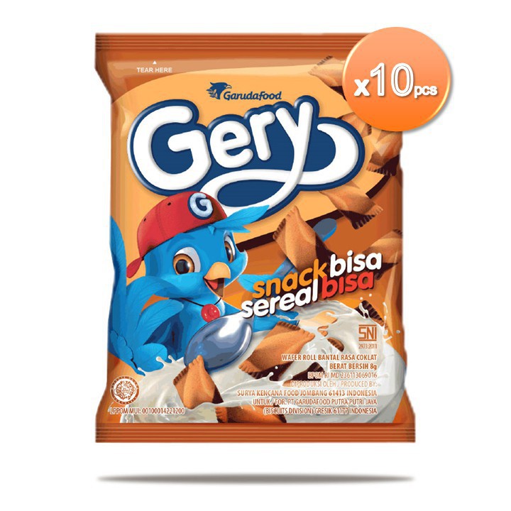 Jual Gery Snack Sereal Isi 10Pcs ( 10 X 8Gr) | Shopee Indonesia