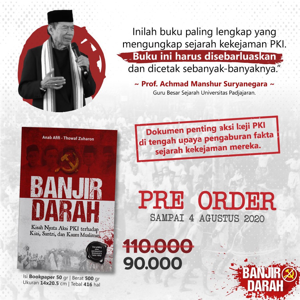 Buku Banjir Darah; Aksi Nyata Kekejaman PKI terhada Kiay, Santri dan Umat  Islam | Shopee Indonesia