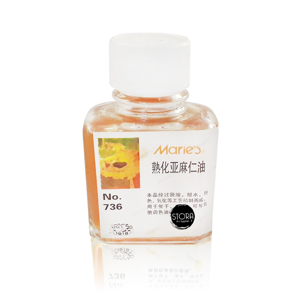 Jual Maries Drying Linseed Oil 75ml No 736 Minyak Lukis Medium Cat