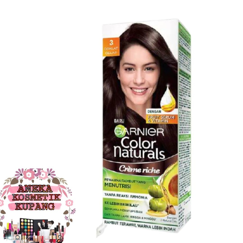 Jual Garnier Color Natural Semir Rambut Coklat Gelap Indonesia|Shopee Indonesia
