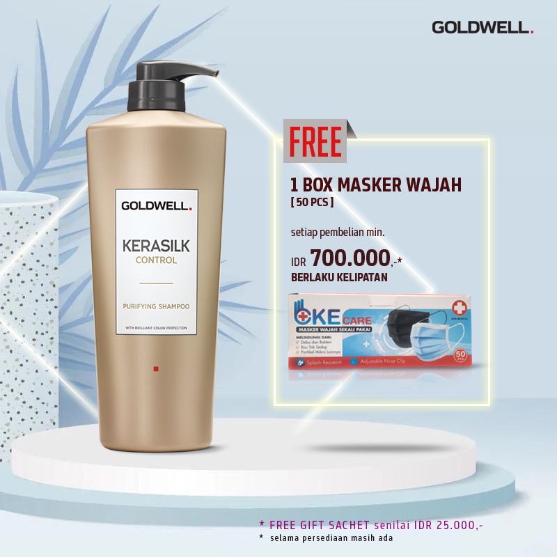 Jual Goldwell Kerasilk Control Purifying Shampoo 1L (For All Hair Types), Shampoo Keratin Treatment Indonesia|Shopee Indonesia