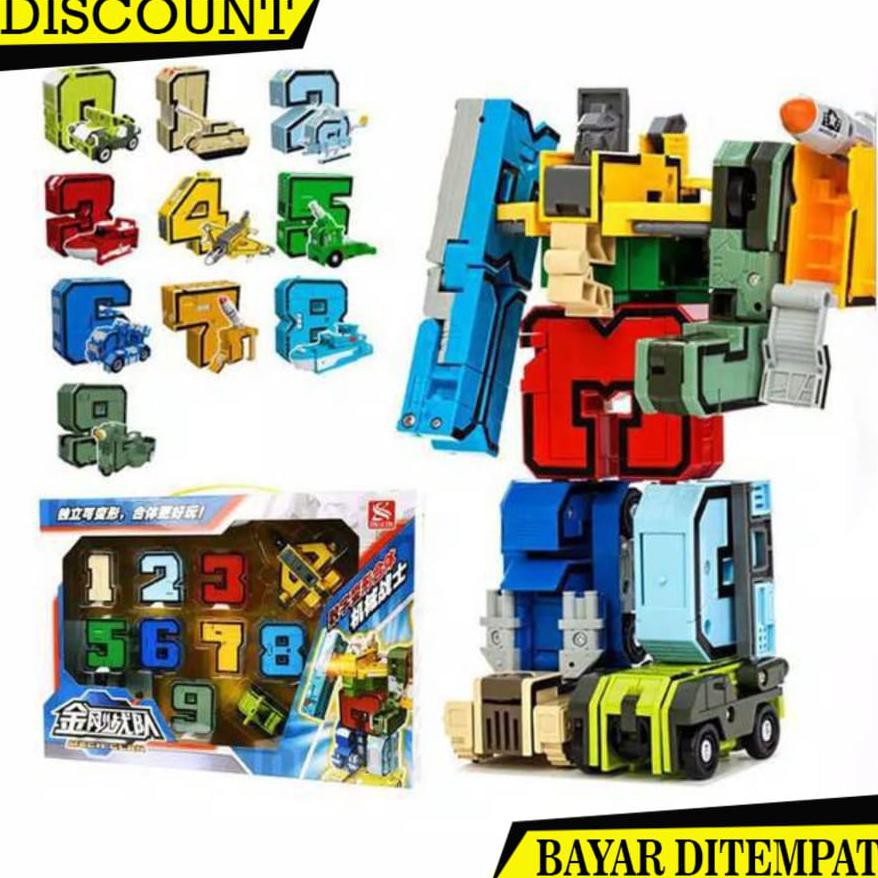 (BAYAR DITEMPAT) JAKARTA BLOK BONGKAR PASANG ROBOT ANGKA EMCO MORPHERS