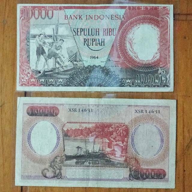 Uang 10 Ribu Merah Arini Gambar