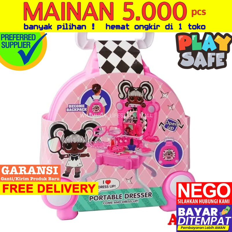 Jual Mainan Anak Umur 9 Tahun 4M0 Portable Dresser Lol Surprise No.138 Meja Rias Anak | Shopee Indonesia