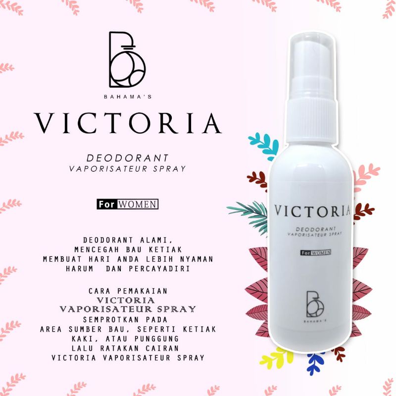 Jual VICTORIA FOR WOMEN DEODORANT SPRAY UNTUK WANITA TAHAN BAU BADAN