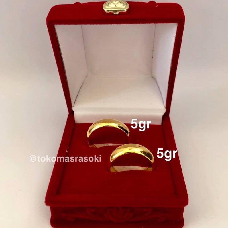 CINCIN EMAS 24 BELAH ROTAN 2-7 GR EMAS LONDON LM 99,9 % | toko mas rasoki |  Shopee Indonesia