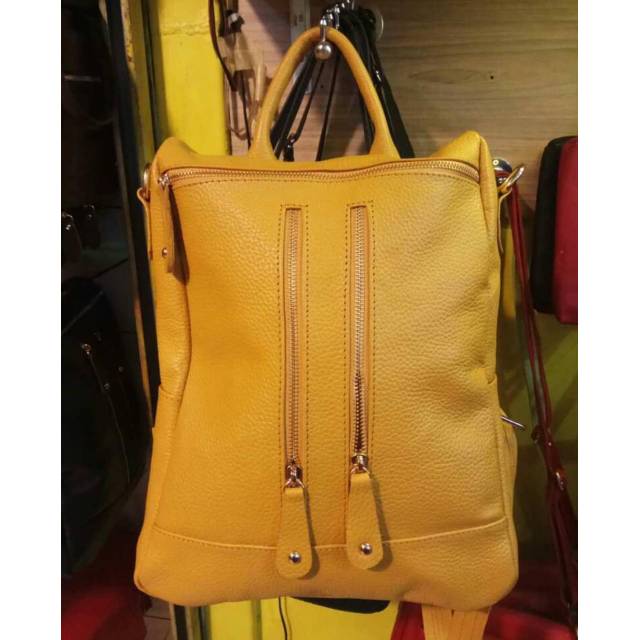 Tas Ransel Kulit Asli Sukaregang PAPIRUT Shopee Russia