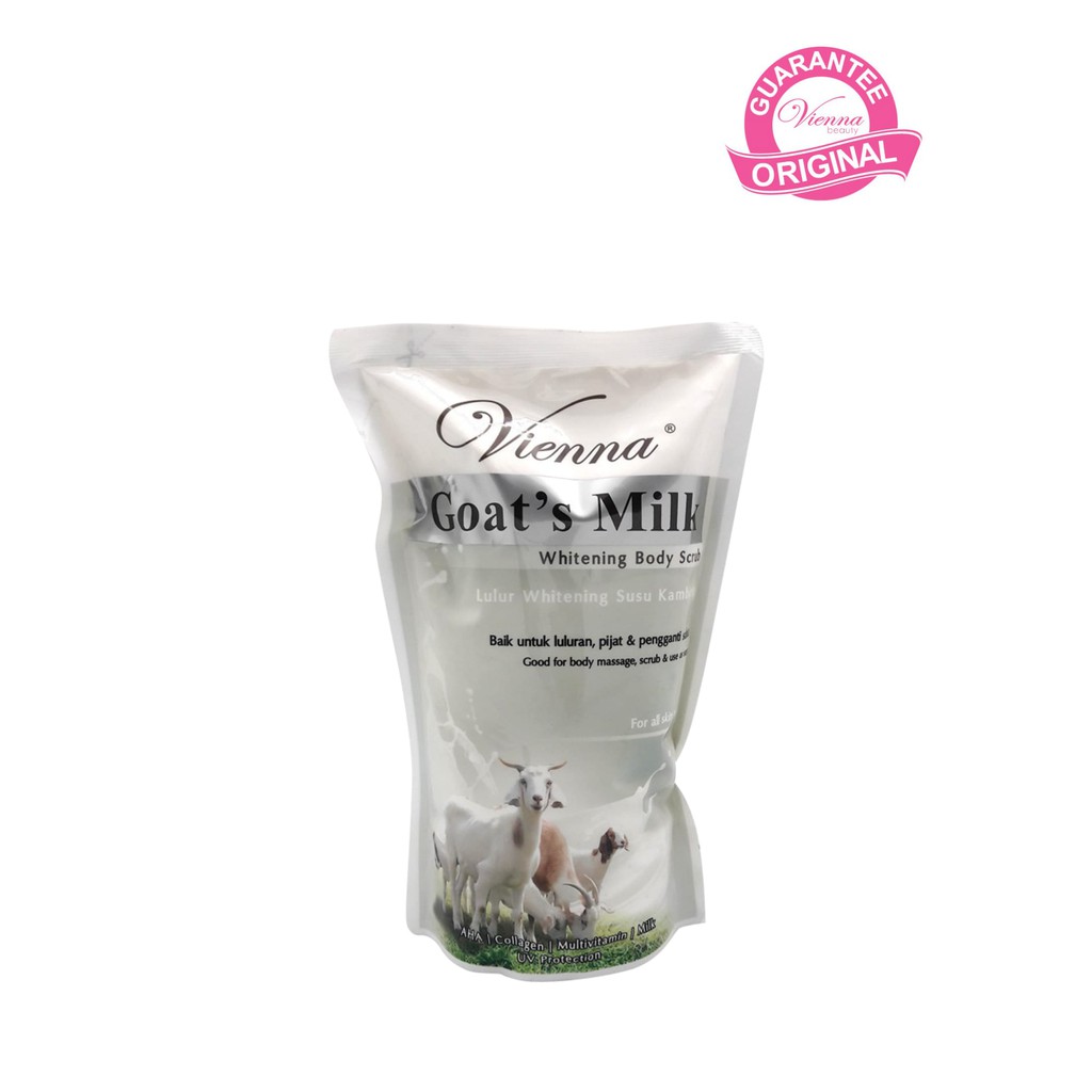 VIENNA BODY SCRUB GOAT'S MILK 1KG POUCH Shopee Indonesia