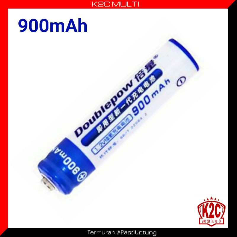 Doublepow Batu Baterai Batre Charger Cas Casan A3 - Battery Alkaline  Rechargeable AAA 900mAh 1 PCS | Shopee Indonesia