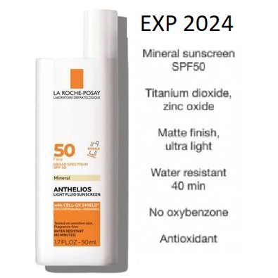 Jual La Roche Posay La Roche-Posay Anthelios Mineral Face Sunscreen Spf 50 Tinted Untinted | Shopee Indonesia