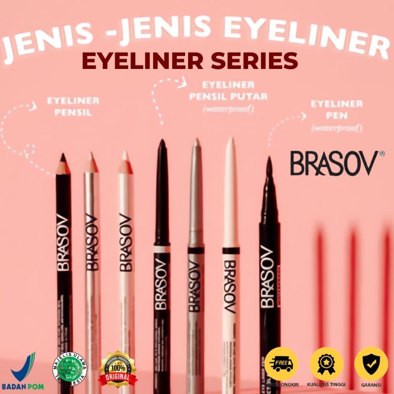 Jual BRASOV Eyeliner Series Auto Pensil Liquid eyeliner Shopee Indonesia