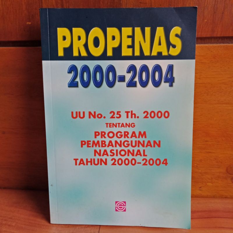 BUKU ORIGINAL - PROPENAS 2000-2004 | Shopee Indonesia