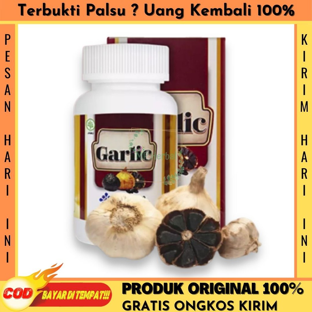 Jual Obat Pengeroposan Tulang Osteoporosis, Obat Penambah Kepadatan Tulang,  Obat Herbal Nyeri Tulang Belakang - Black Garlic Kapsul Bawang Putih Hitam  Tunggal Isi 100 Indonesia|Shopee Indonesia