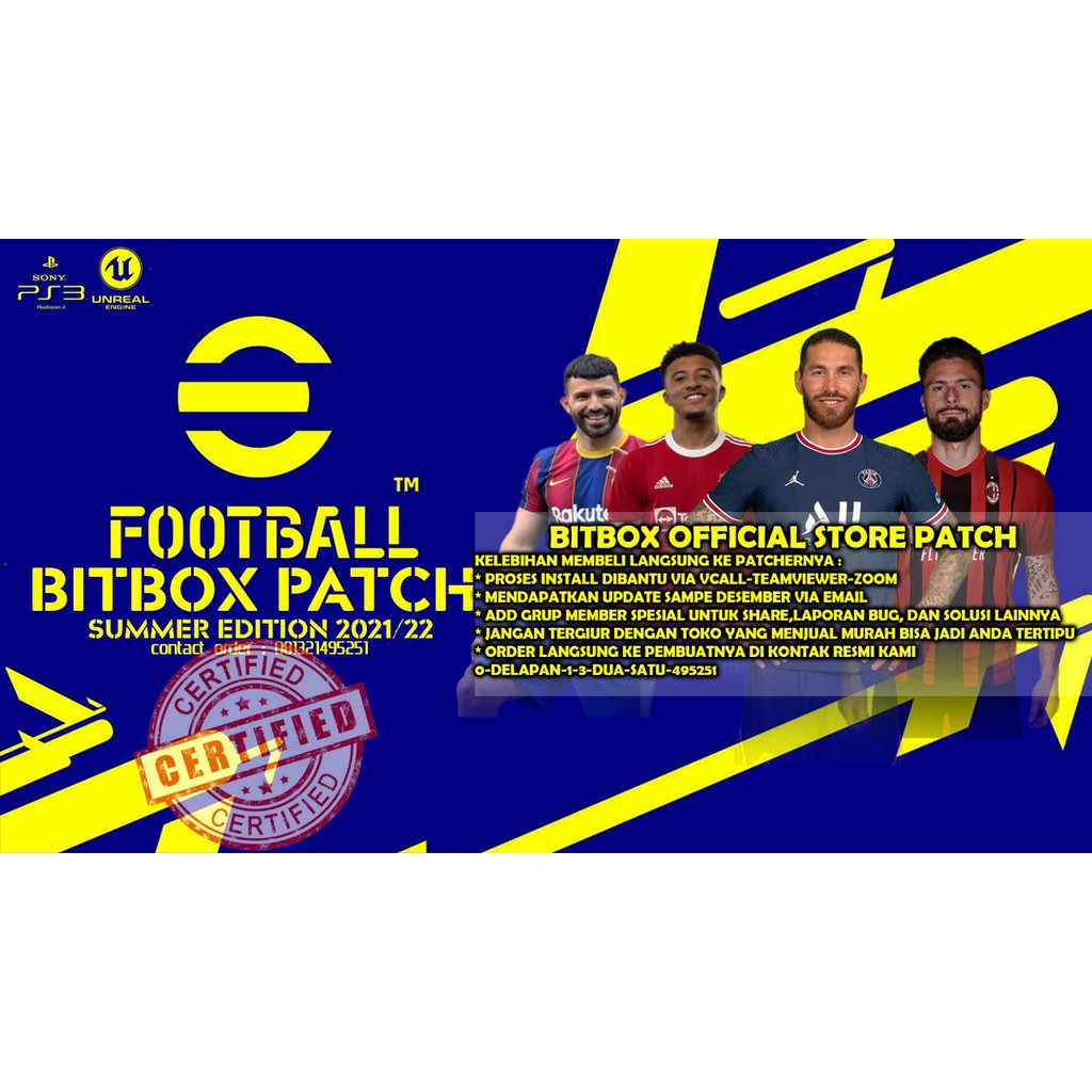 EFOOTBALL 2022 BITBOX PATCH PS3 OFFICIAL STORE Shopee
