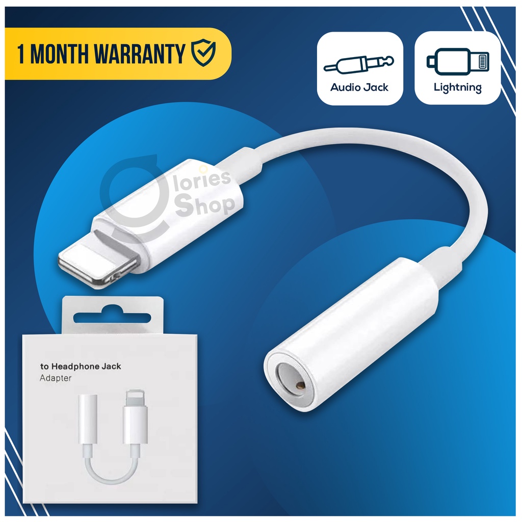 Jual Conventer Connector Splitter Lightning To Jack 3.5Mm | Shopee Indonesia