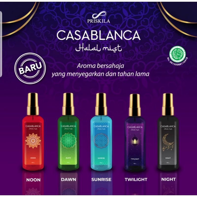 Jual Casablanca Halal Mist Parfum Halal Murah 100 ml Shopee Indonesia