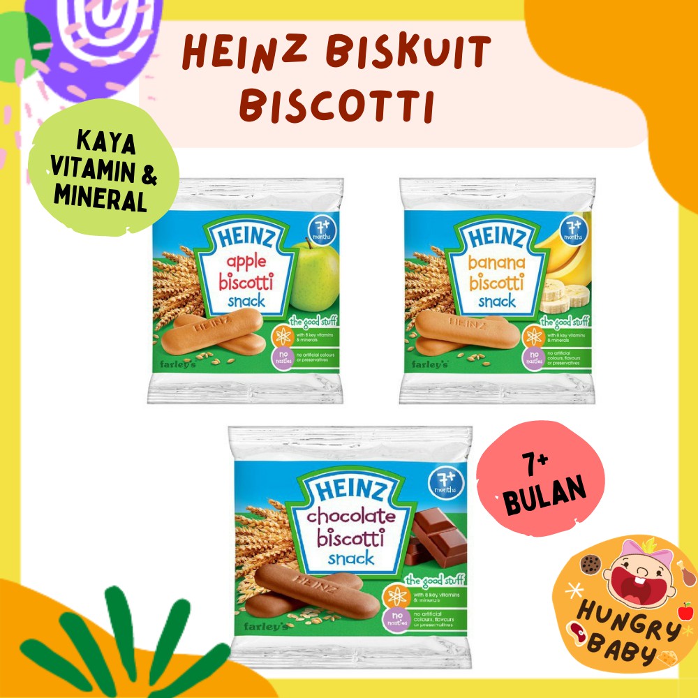 Jual Heinz Biscotti Snack 60 gram / Snack Biskuit Bayi 60 g / Cemilan Anak 7 bulan + Shopee