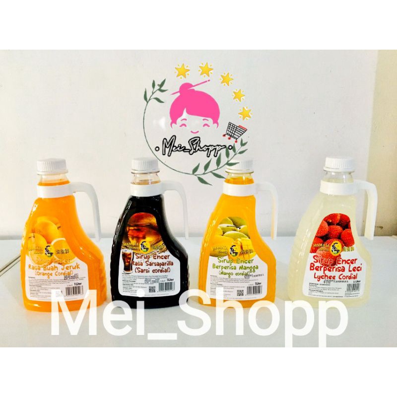 Jual 4 JENIS SYRUP BUAH MALAYSIA PER BOTOL 1 LITER