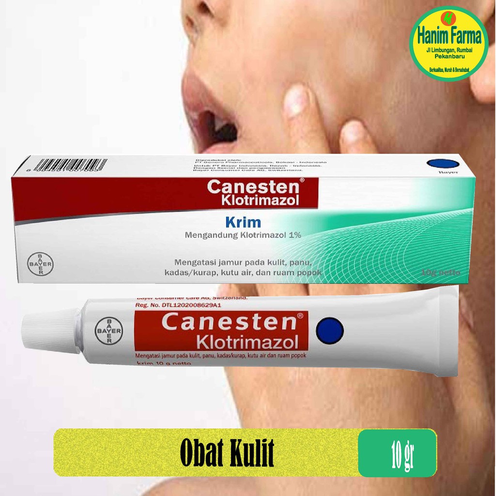 Jual Canesten Klotrimazol Obat Panu Kurap 5 & 10 gr Shopee Indonesia
