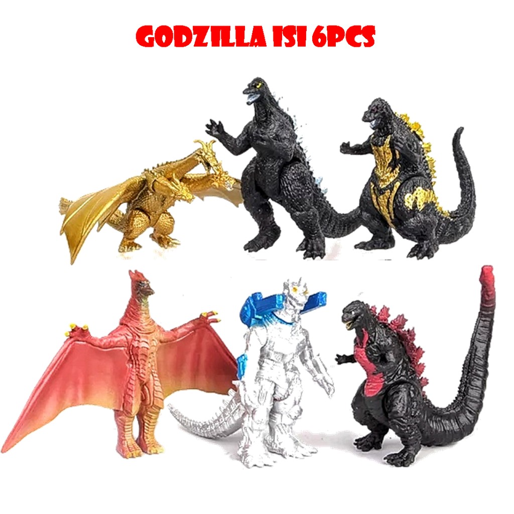 Jual Mainan Anak Action Figure Godzilla Isi 6 Pcs Hiasan Kue Ulang Tahun Godzilla Isi 6Pcs | Shopee Indonesia