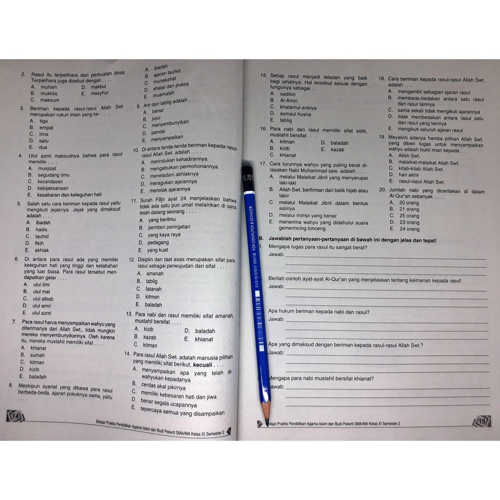 Kunci Jawaban Agama Islam Kelas 11 Beriman Pada Rasul - Kemendikbud
