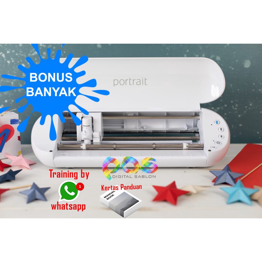 Mesin Cutting Sticker Auto Contor Cut Silhouette Portrait 3 Shopee Indonesia