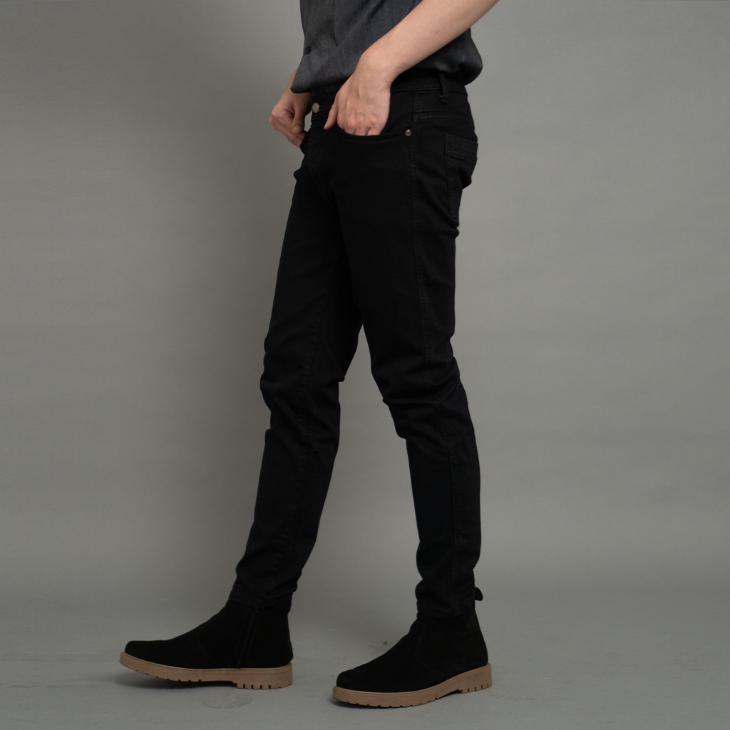 Jual Classic Black Jeans Jeans Hitam Pria Skinny Fit Indonesia