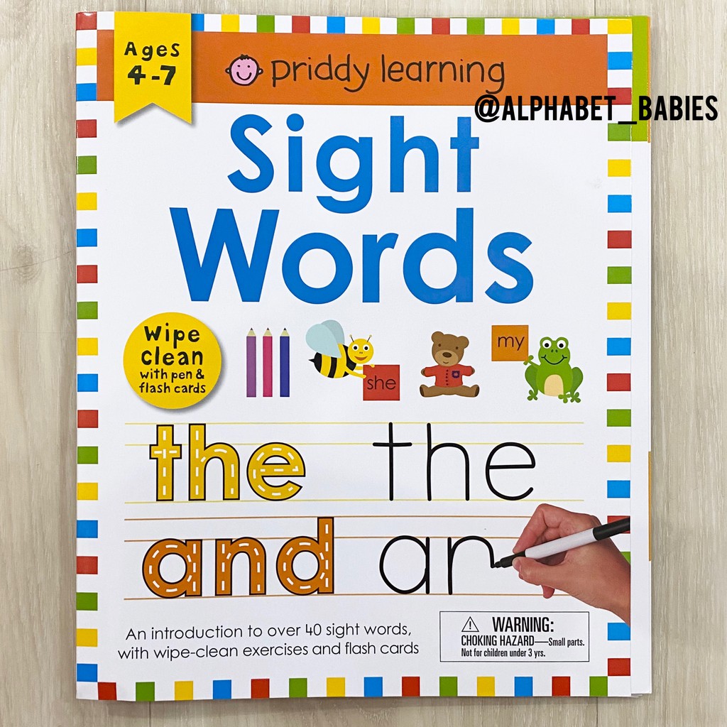 Jual Priddy Wipe Clean: Sight Words (Ages 5-7) Indonesia|Shopee Indonesia