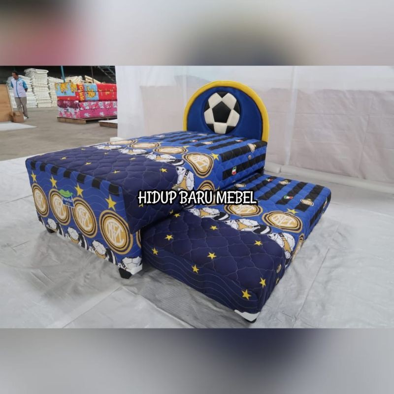 Jual SPRINGBED SORONG PROCELLA karakter ANAK / spring bed dorong murah