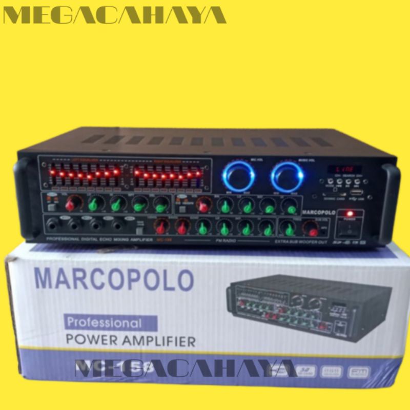 Jual MARCOPOLO AMPLIFIER KARAOKE MIXER EQUALIZER 4 CHANEL PROFESIONAL