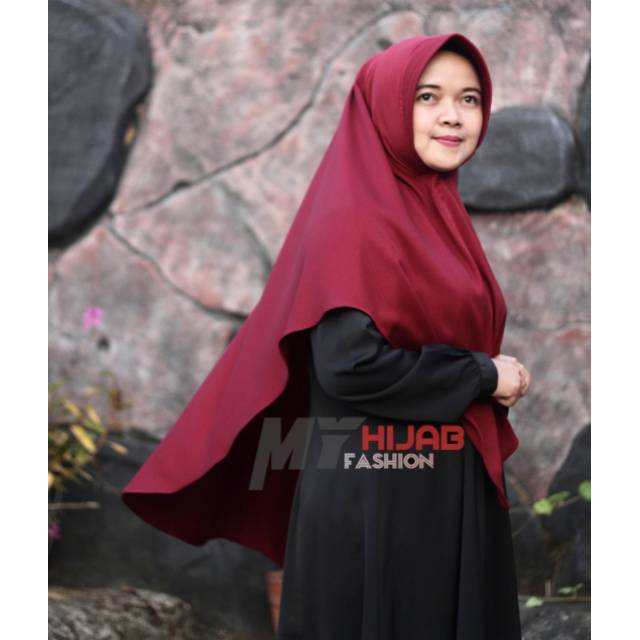 jilbab khimar DIAMOND HAMIDAH syari khimar jumbo Antem Kerudung Instant