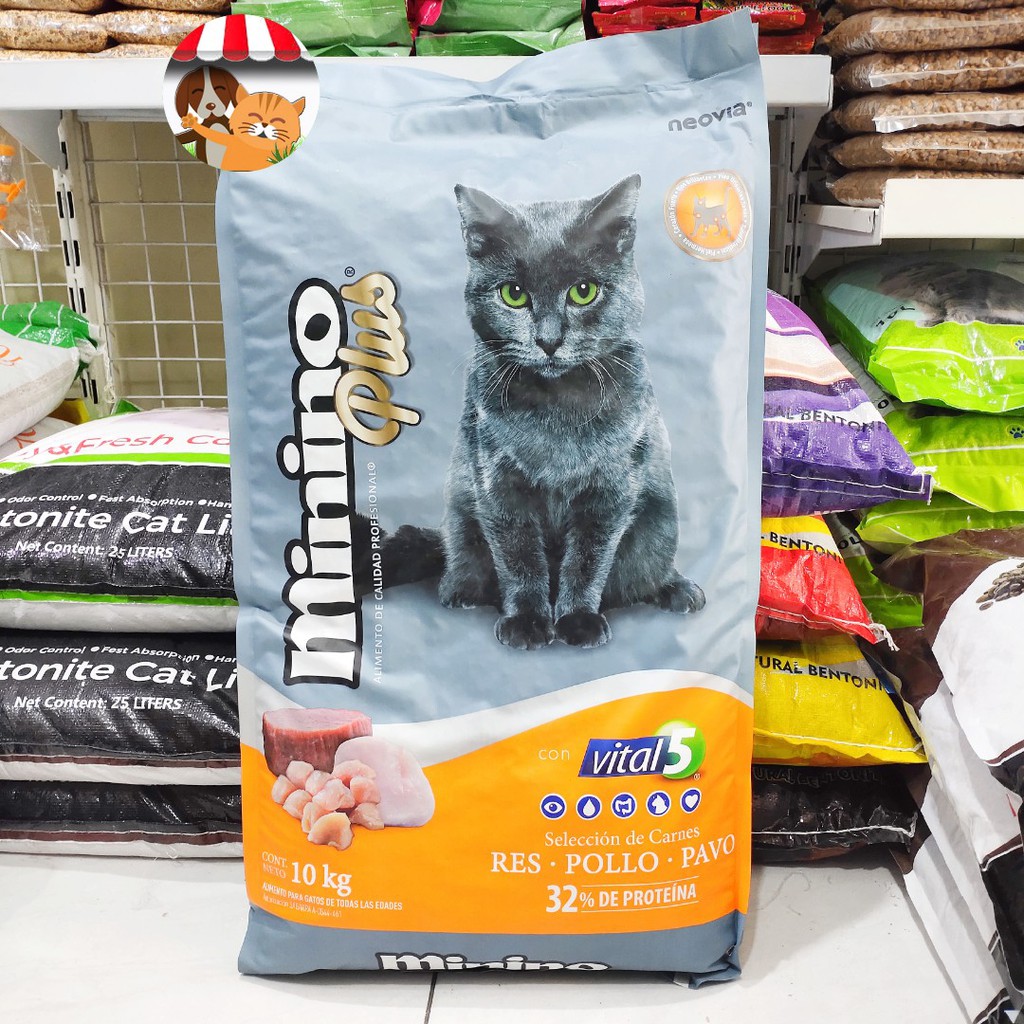 Jual Makanan Kucing Minino Plus All Stage 10kg Cat Food Shopee