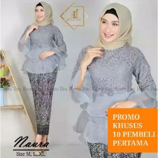 Setelan kebaya Wisuda Mix Organza Modern Hijab remaja style modis