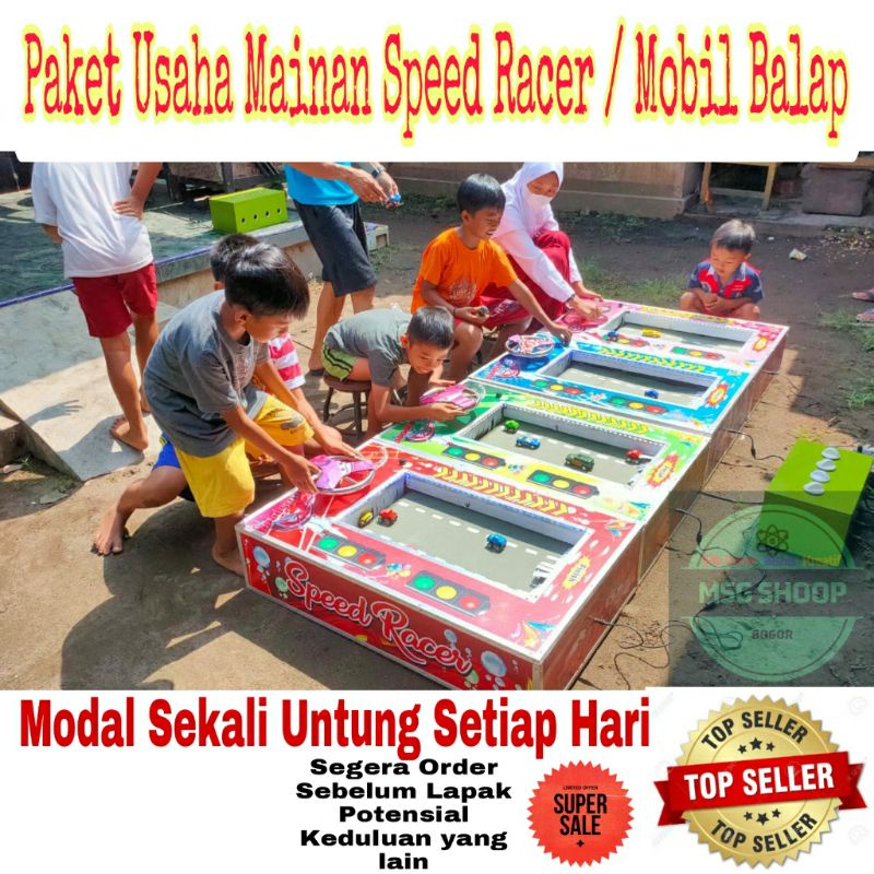 Jual Paket Usaha Mainan Speed Racer - Mobil Balap - Wahana Permainan Anak - Rental Pasar Malam - Mainan Edukasi Anak | Shopee Indonesia