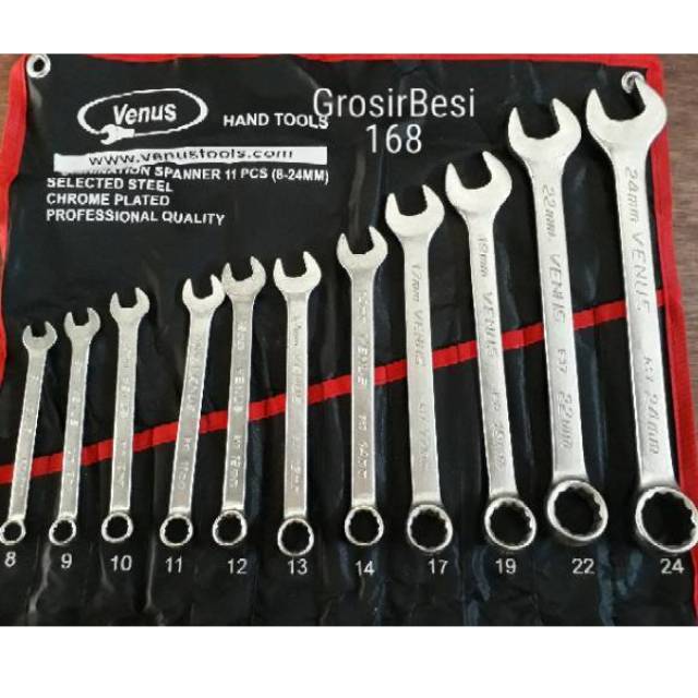 [Ori100] Kunci Ring Pas set Venus 824 11pcs / Venus pro