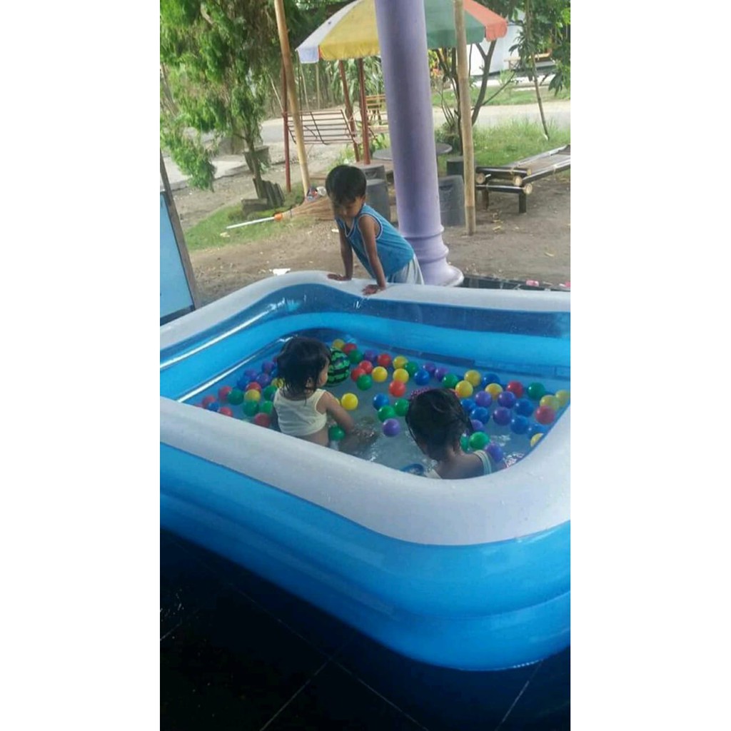 Kolam renang anak Bestway rectangular family pool 201cm