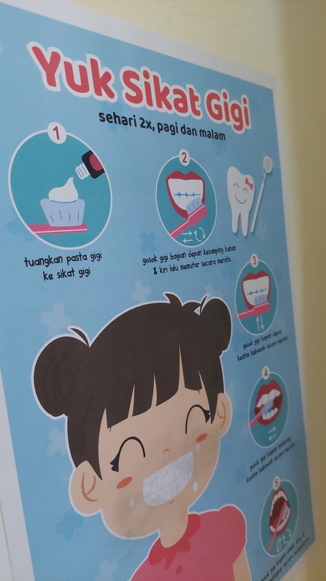 Poster Edukasi Anak Sikat Gigi / Fitur Wipe n clean | Shopee Indonesia