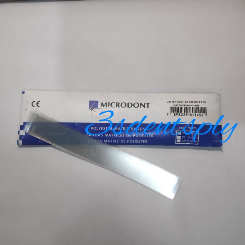 Jual Dental seluloid celluloid strip / matrix transparan celuloid