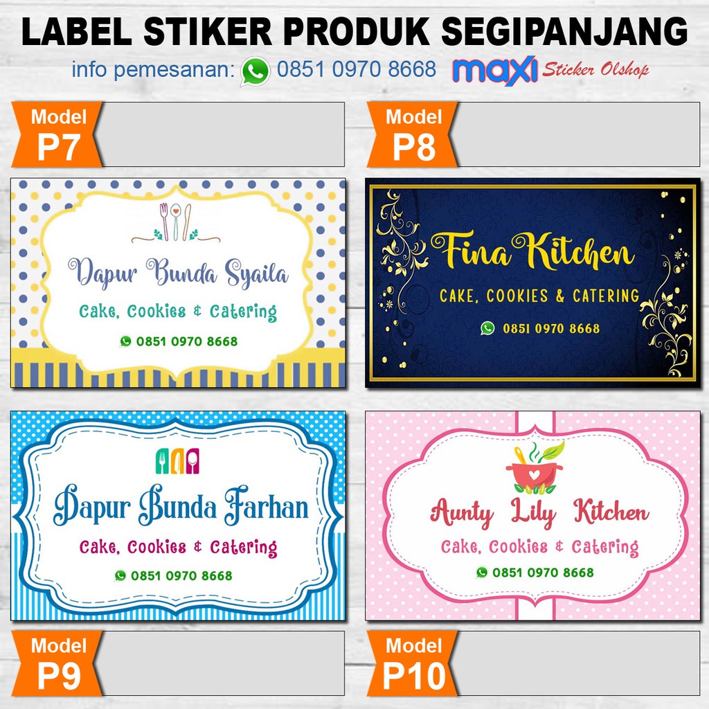 35+ Ide Stiker Label Makanan Persegi Panjang Aneka Stiker Keren