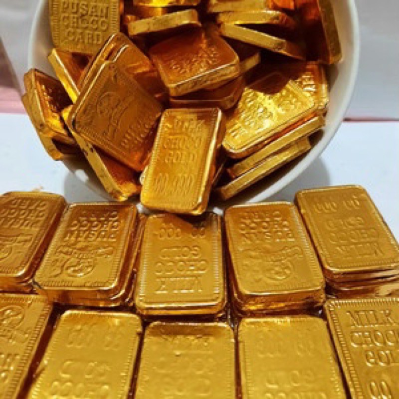 Jual Coklat Emas Batangan 300Gr (Isi 50) | Shopee Indonesia